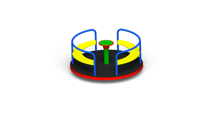 Karuzela tarczowa z siedzeniami