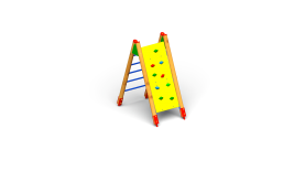 Drabinka krzyżakowa ze ścianką wspinaczkową